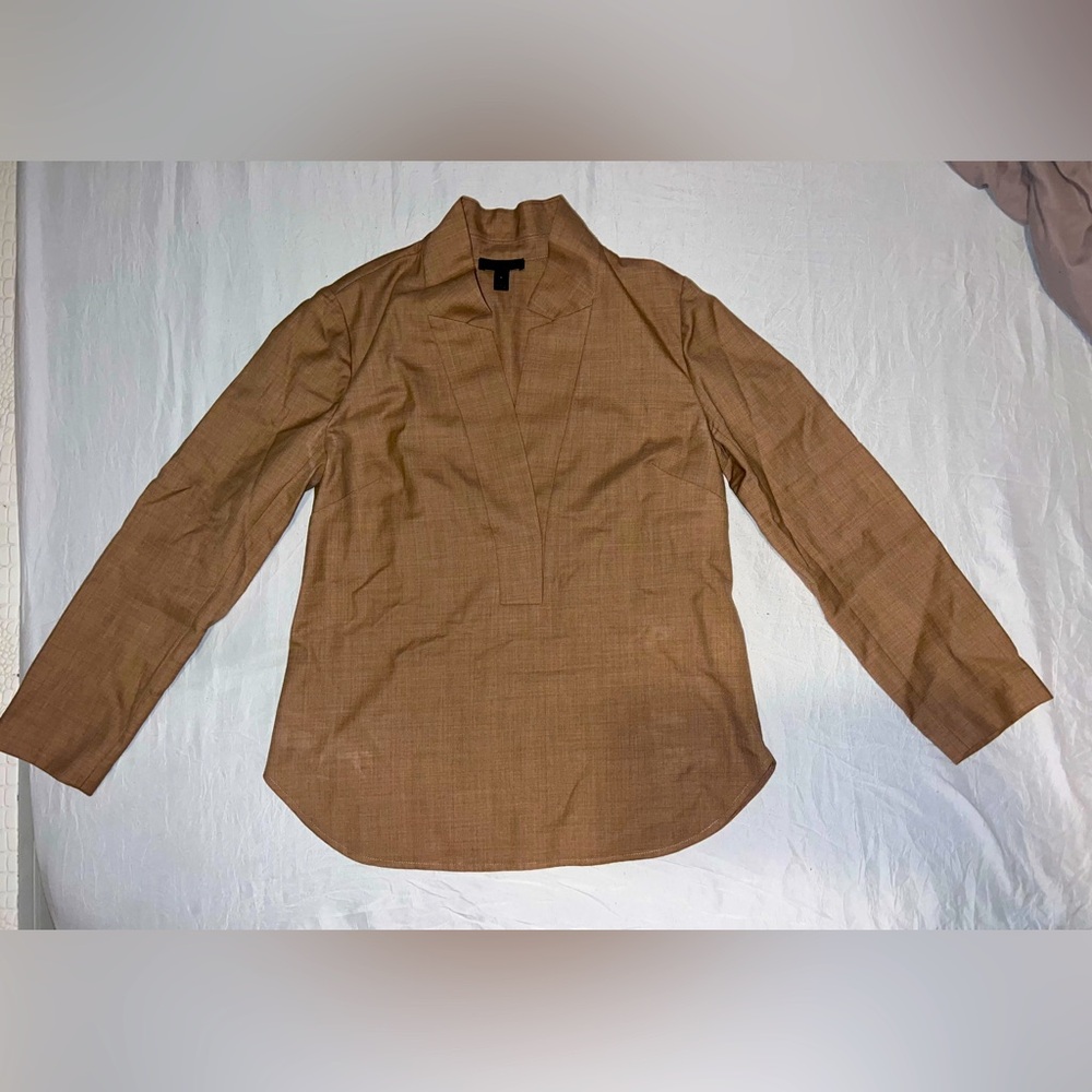 J. Crew Tan Long Sleeve Shirt